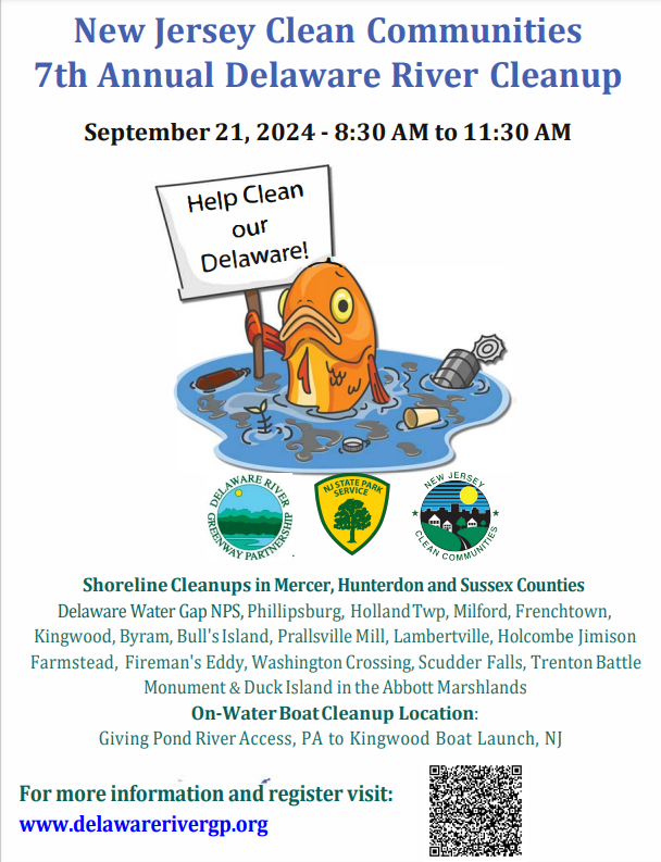 7th Annual NJ Clean Communities Delaware River Cleanup